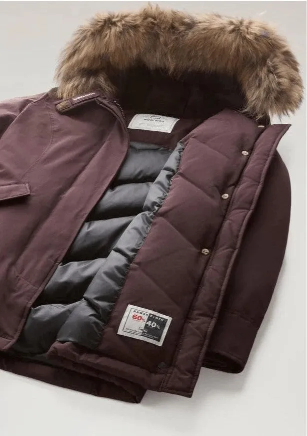 Woolrich Parka Arctic Donna Cotone Marrone/Testa di Moro