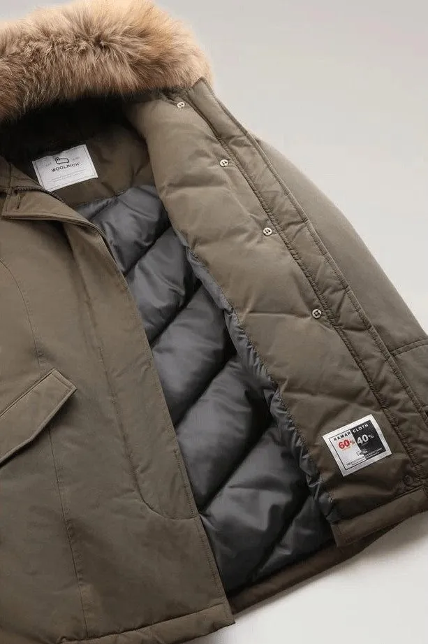 Woolrich Parka Arctic Donna Cotone Verde/Verde Scuro
