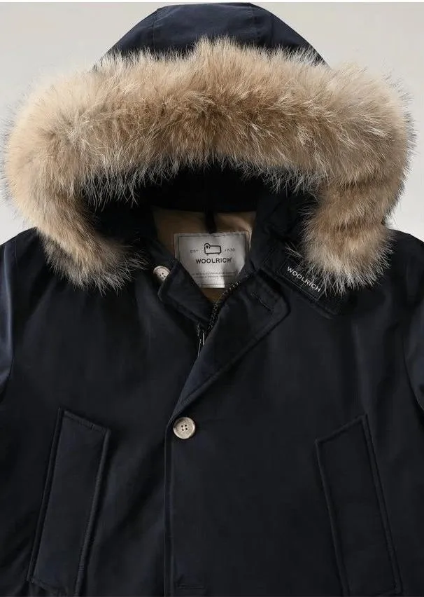 Woolrich Parka Arctic Uomo Cotone Blu/Melton Blue