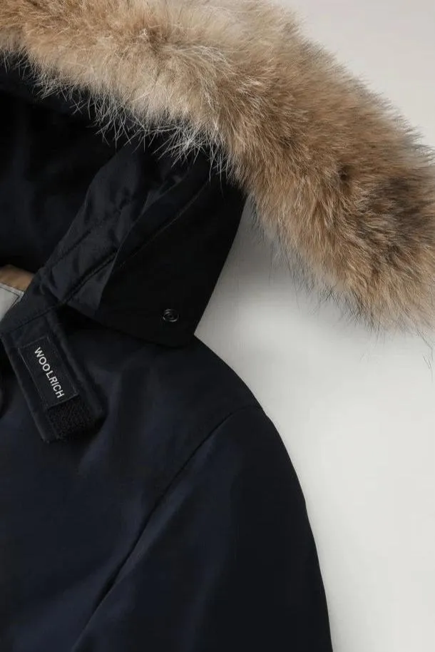 Woolrich Parka Arctic Uomo Cotone Blu/Melton Blue