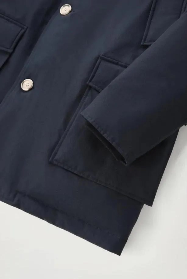 Woolrich Parka Arctic Uomo Cotone Blu/Melton Blue
