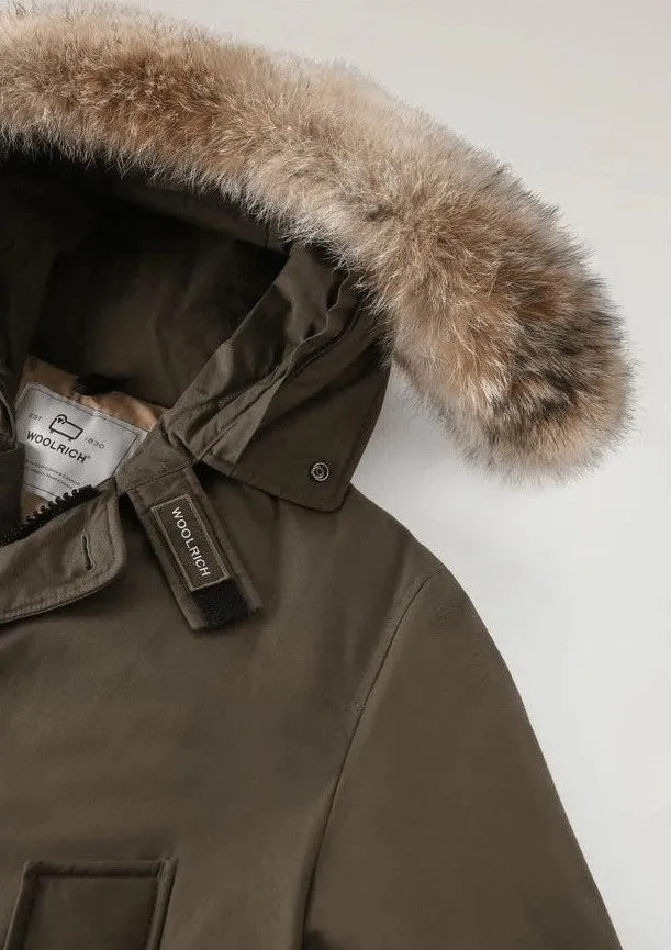 Woolrich Parka Arctic Uomo Cotone Verde/Verde Scuro