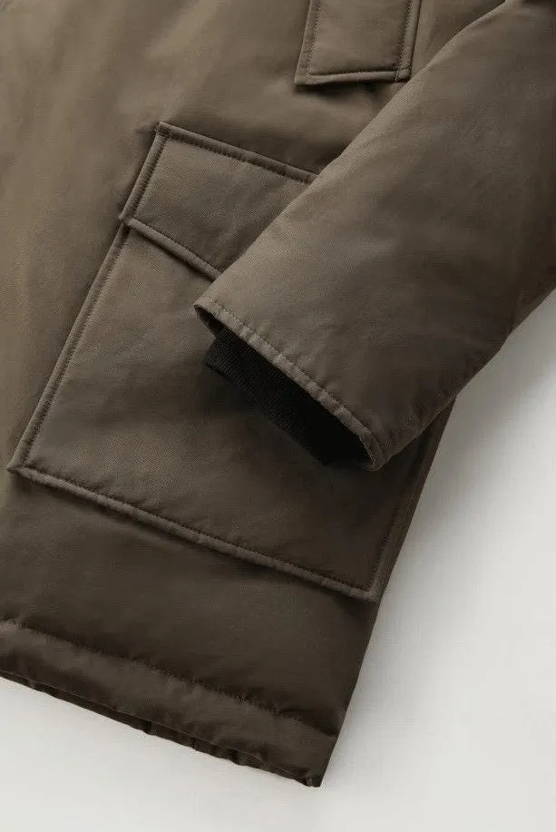 Woolrich Parka Arctic Uomo Cotone Verde/Verde Scuro