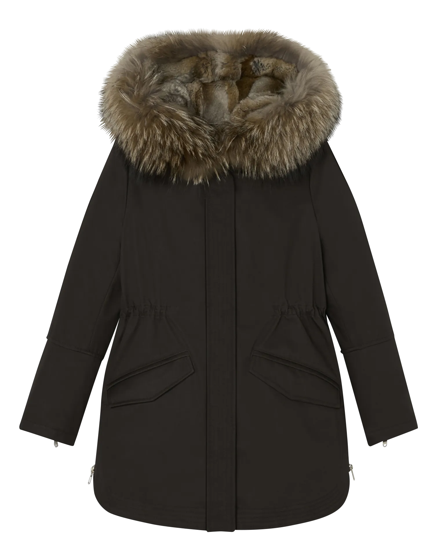 ZAPA   PIRIA - Parka a collo alto in cotone | Kaki