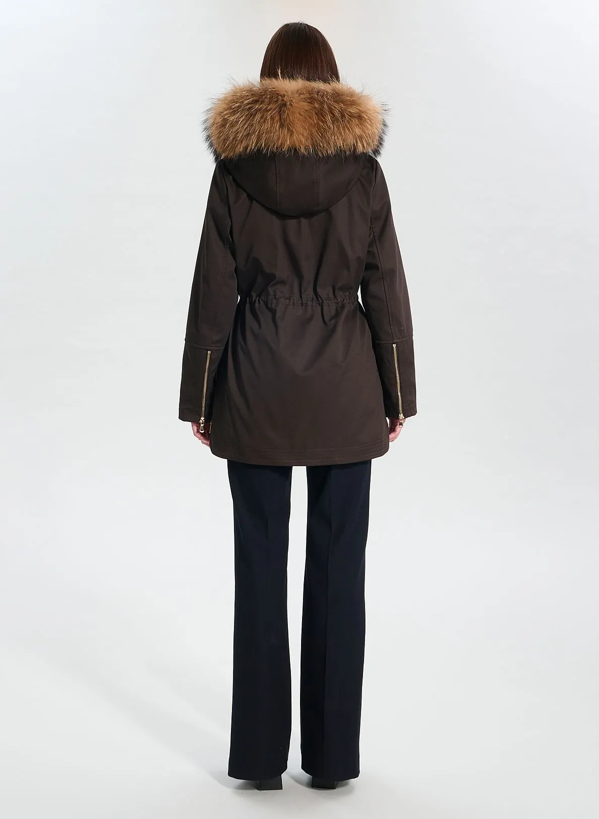  ZAPA   PIRIA - Parka a collo alto in cotone | Kaki